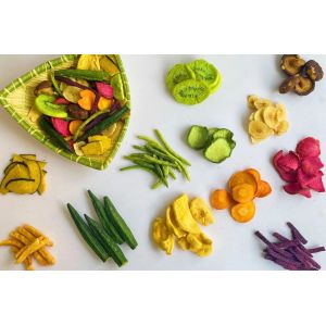 Vacuum Fried Vegetables & Fruits Dehydrated Mixed Dried Fruit Vegetable Chips