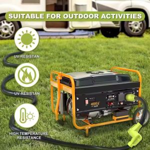 NEMA L14-30P to 14-50R Adapter Cord for RV/EV Heavy Duty STW 10 AWG SJTW Wire