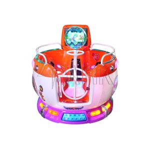 Indoor Amusement Rotating Kiddy Ride Machine Hardware , Plastic , Wood Material