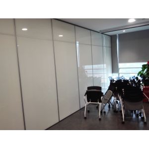 Movable Folding Partition Wall System Aluminium Frame Melamine Finish