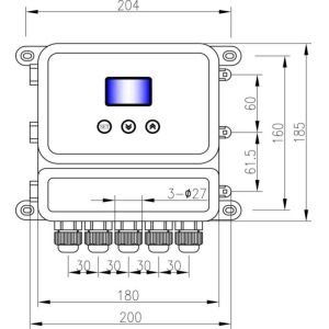 Split Shell ABS Ultrasonic Flowmeter For Demanding Liquid Measurement