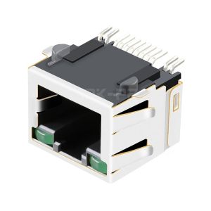 LPJES101AWNL Tab Up Green/Green LED 1X1 Port SMT RJ45 Jack Without Integrated