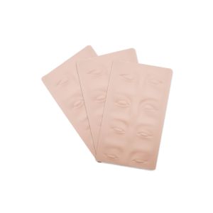 Realistic Silicone Washable Permanent Makeup Practice Skin 26.1*15.1*0.1cm