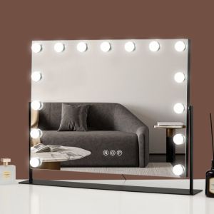 Illuminated Lighted Small Hollywood Mirror 12x Magnifying