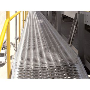 High Strength Non Slip Metal Plate Grip Strut Safety Grating Rust Resistance