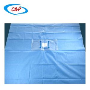 Waterproof Blue Disposable Sterile Refrative Eye Drape Kit For Eye Surgeries