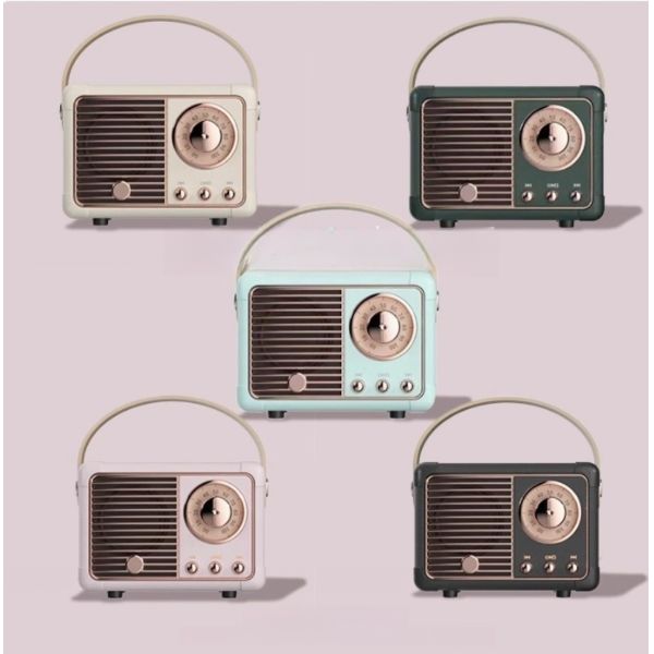 Classic Retro Style Wireless Speaker Mini Portable Bluetooth Speaker With Volume