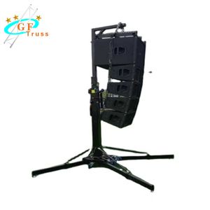 Black 100kg Load Heavy Duty Crank Stand Speaker Tower Lift