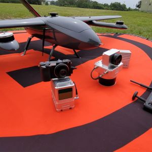 Fixed Wing Drone UAV LiDAR GS-130X HESAI XT32 Sensor 1.26KG 3D Mapping Strong