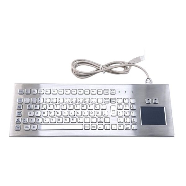 SUS304 Desktop Industrial Keyboard With TouchPad F7-TP-C Industrial IP65