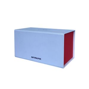 Matte White Collapsible Magnetic Gift Boxes Large Rigid Cardboard Packaging