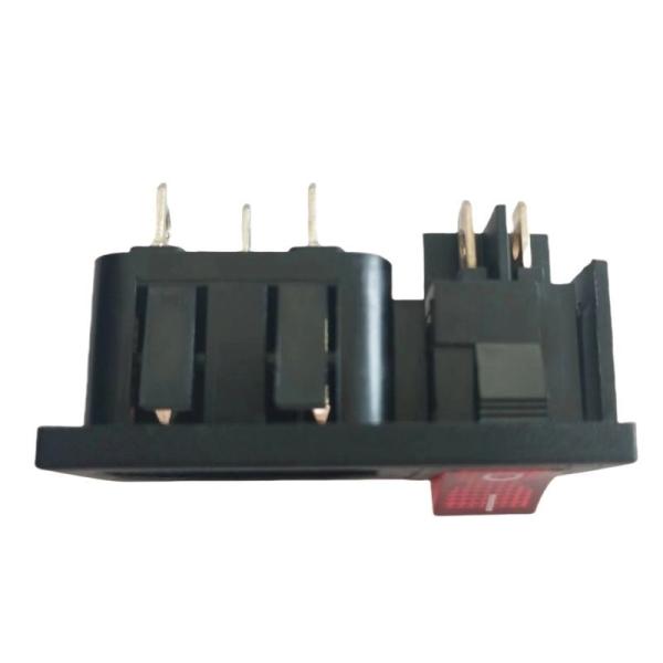 Quality 15A 250V Panel Mount IEC C14 Inlet Socket with Boat Shape Rocker Switch wholesale
