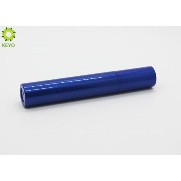 Quality Glossy Electroplating Blue Plastic Empty Mascara Container Capacity 7ml wholesale