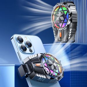 X112 Phone Cooling Fan 300mah Rechargeable with RGB Light Three Adjustable