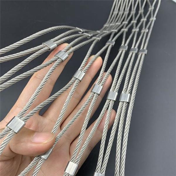 Quality 3x3 M Silver 304 316 Anti Rust Bird Netting Bird Mesh For Protecting Zoo Enclosure wholesale