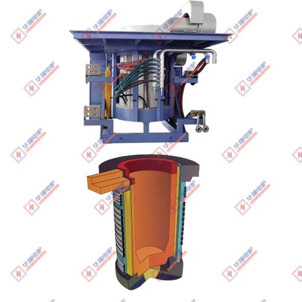 Medium Frequency Aluminum Melting Furnace Power Saving Melting Speed High