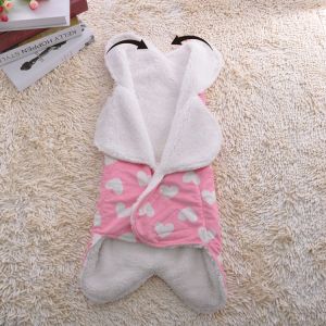 Newborn Boys Fleece Swaddle Blanket Girls 65X75cm Plush Receiving Blanket