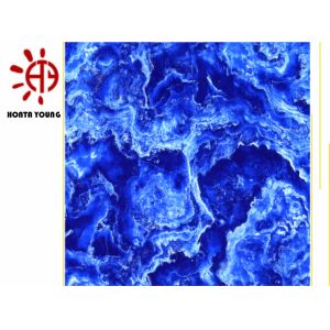 Buy cheap HTY TMG 600*600 Marble Blue Look Glazed Ceramic Tiles Cheap Price in India from wholesalers