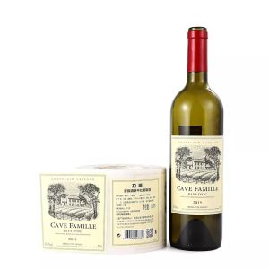 Waterproof Self Adhesive Sticker Printed Textured Paper For Glass Bottle