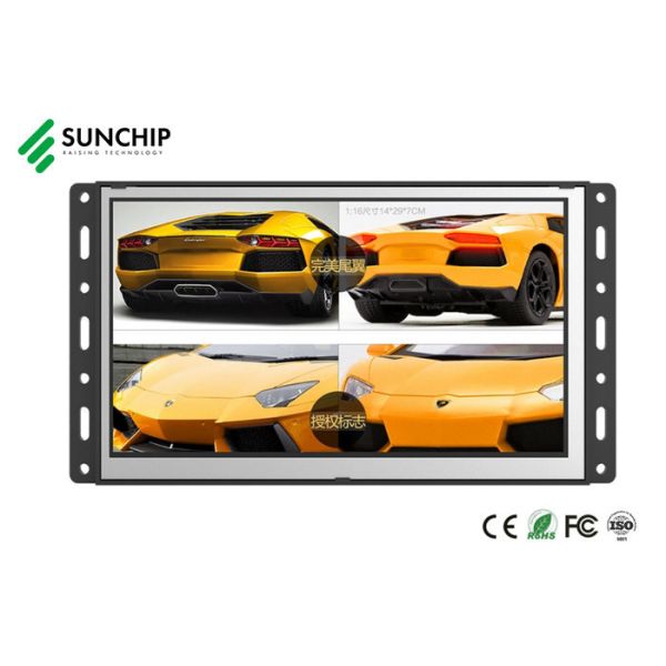 Metal Case Open Frame LCD Display WIFI LAN BT HD 4G Optional For Advertising