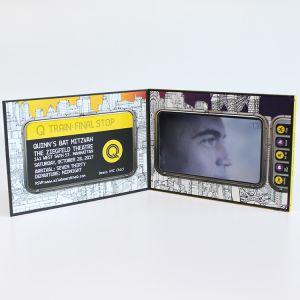 China VIF Free Sample TFT Video Booklet for Invitation CMYK pritned brochure  lcd video greeting card for opening veremonies on sale