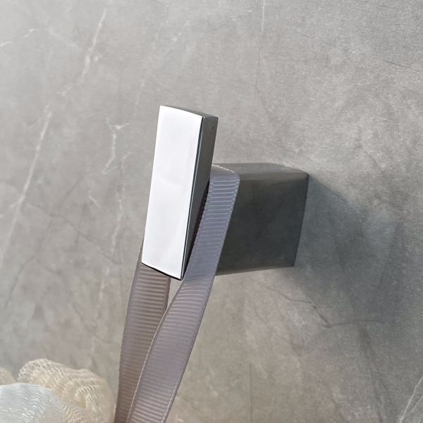 Durable Coat And Hat Hook Home Wall Mounted Silver Robe Hook Stainless Steel