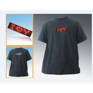 China Flashing LED name badge Promotional T-shirt on sale