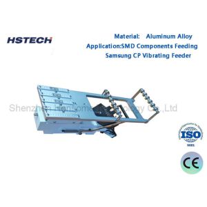 Aluminum Alloy Samsung CP Vibrating Feeder 4 Tube Width 100mm 24V Long Lifespan