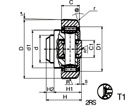 Bearings for Material Handling System: Standard Combined Bearings AWD037-174.2Z