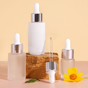 Luxury 1oz 2oz 20ml 30ml 50ml Cosmetic Empty Flat Shoulder Serum Essential Oil