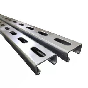 Versatile Carbon Steel Perforated C Channel Metal Strut Channel Steel C Shaped
