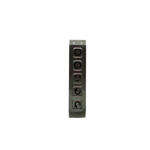 No Backlight Stainless Steel Matrix Keypad , Smooth Surface Mechanical Number