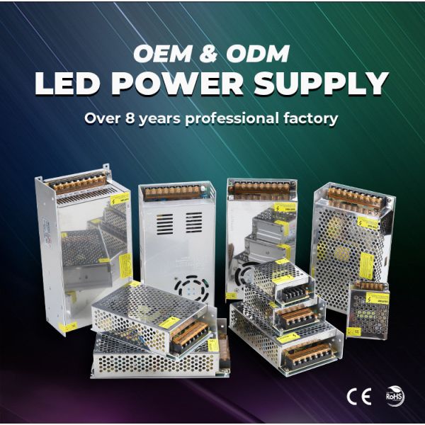 60 Watt 12V 24V Ultra Thin Pixel LED Power Supply Transformer Waterproof Outdoor