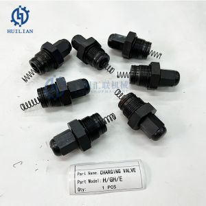 NPK GH2 GH3 GH4 GH6 GH7 Hydraulic Rock Breaker N2 Nitrogen Gas Charging Valve Use for Hydraulic Hammer Spare Parts Charging Valve
