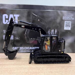 DM 1/50 Construction Excavator Engineering Vehicle Model 85957K Black Collectibl