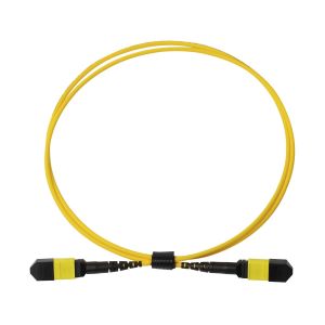 Plenum OFNP MPO Patch Cord 1m 3ft MTP-12 APC Female to MTP-12 APC Female Single