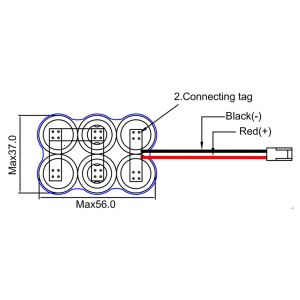 Rechargeable Li-ion Battery Pack LIC18650 11.1V 4000mAh