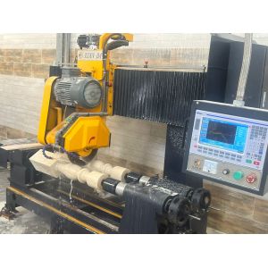 High Accuracy Two Pcs Baluster Cutting Machine With AC Power Supply