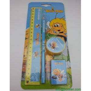China Cheap Stationery Set Items Pencil Glue Ruler Eraser,girl stationery set on sale