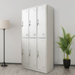 Multifunction 6 Door Medicine Display Cabinet OEM Knock Down Structure