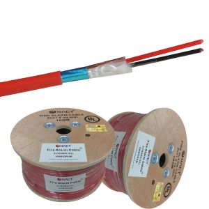 2C 1.0mm2 Solid Copper Conductor Red PVC Twisted Pair Fire Alarm Cable for