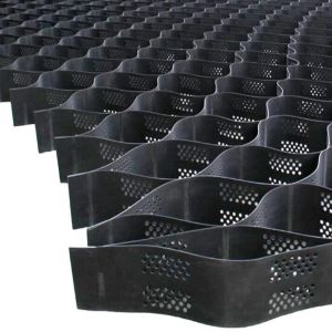 Cheap 14.2kN/m Textured Perforated Geocell 25kN/m Tensile Strength Slope Protection for sale