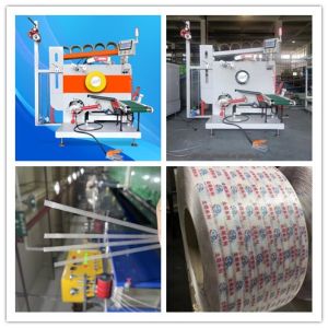 Cheap PLC touch screen operation automatic strapping machine, PP packing tape servo winding machine, line speed: 200-350m/min for sale