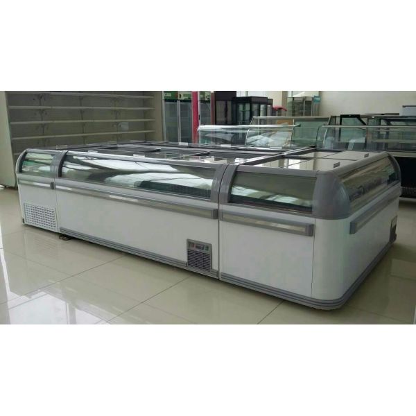 Commercial Deep Chest 900L Island Display Freezer