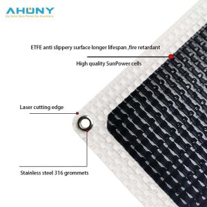 250W Solar Flexible Panels ETFE Surface High Flammable Resistance For Boat Yacht