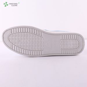Breathable canvas esd cleanroom work shoes with pvc sole