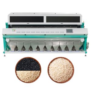 Wenyao 10 Chute Sesame Color Sorter Equipment Multifunction Grain Color Sorting