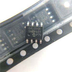 EEPROM 512K Memory IC Chip Flash Microchip Electrical Storage Chips 24LC512T-I