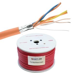 ExactCables Unshielded Shielded Tinned Copper Stranded Solid 2x1.5mm2 Fire Alarm