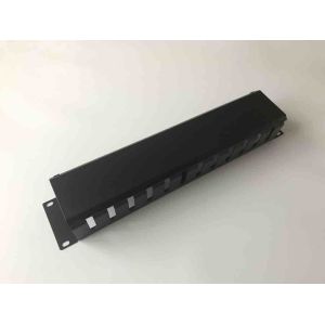China 2u Horizontal Cable Management , Dustproof 19 Inch Rack Cable Management With Cover on sale